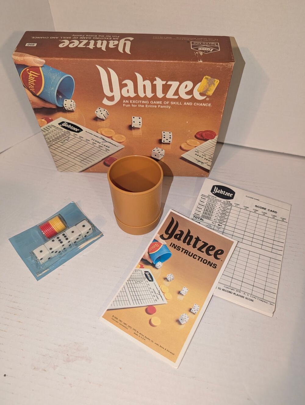 Yahtzee Vintage 1978 Milton Bradley Complete Nice